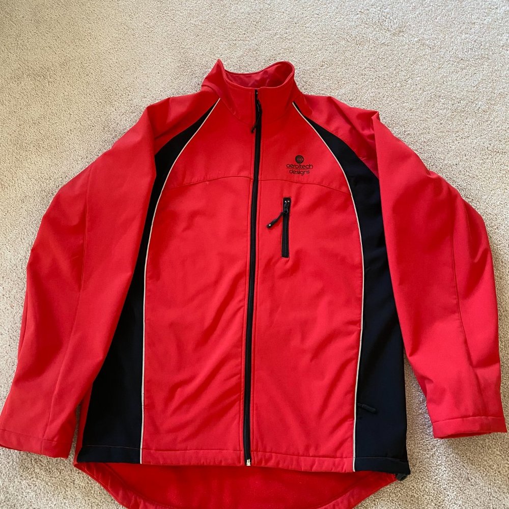 Aero Tech Men's USA Softshell Cycling Jacket - Quality Cold Weather Biking Coat